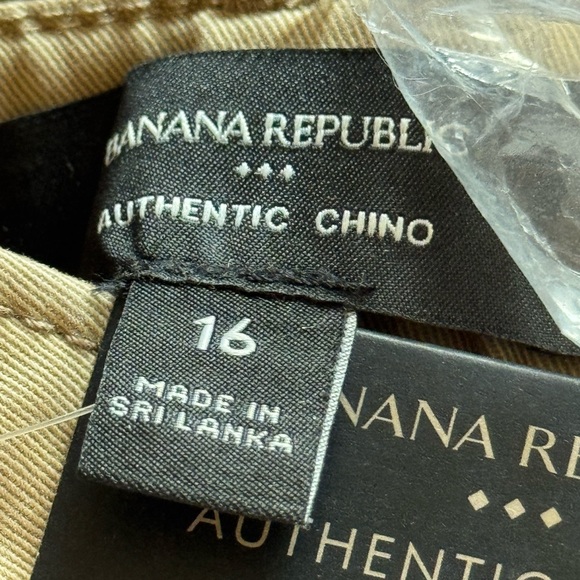 Banana Republic Women’s Cotton Khaki Chinos NWT wide leg size 16 Pocket detail - Picture 7 of 13